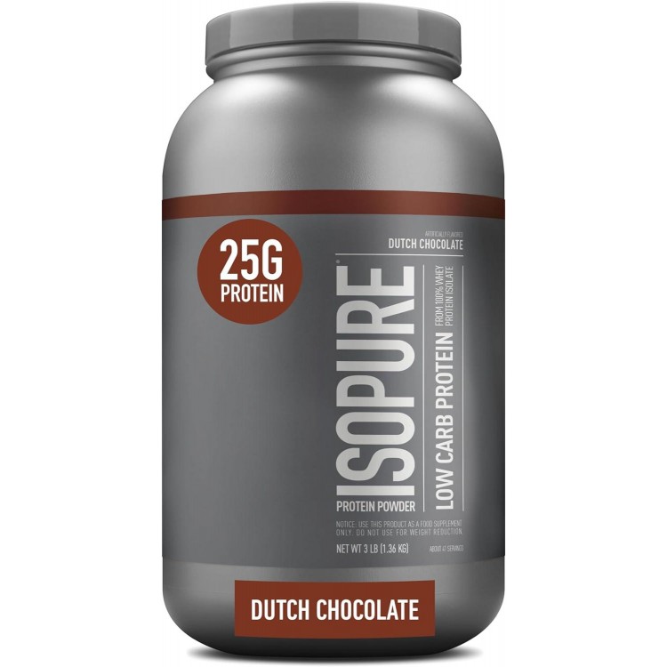 Dutch Chocolate Whey Isolate Protein Powder With Vitamin C & Zinc For Immune Support