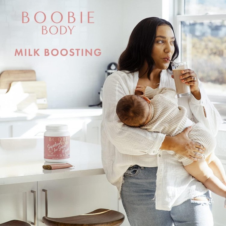 Boobie Body Superfood Protein Shake for Moms, Pregnancy Protein Powder, Lactation Support to Increase Milk Supply