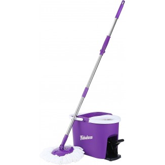 Fabuloso Spin Mop and Bucket, Hands-Free Wringing Spin Bucket