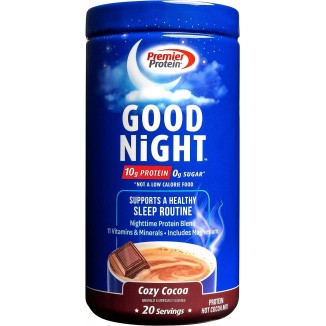 Good Night Protein Powder, Hot Cocoa Mix, 10g Protein, 0g