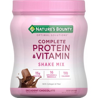 Nature's Bounty Complete Protein & Vitamin Shake Mix with Collagen & Fiber