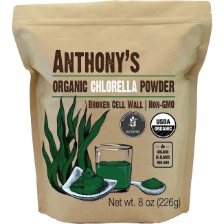 Anthony's Organic Chlorella Powder, Gluten Free, Broken Cell Wall