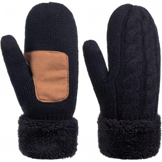 Mittens for Women Cold Weather, Womens Mittens Wool Knit