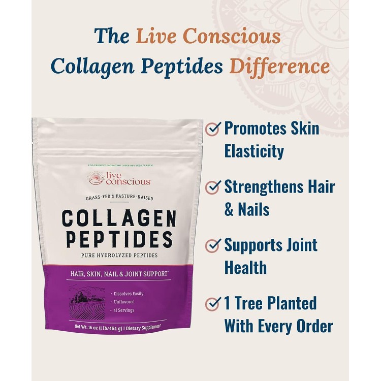 Collagen Peptides Powder - Type I & III Grass-Fed Collagen Supplements