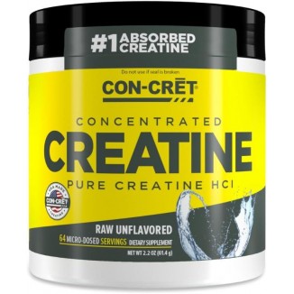 CON-CRET Patented Creatine HCl Powder, Raw Unflavored Stimulant-Free Workout Supplement 