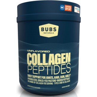 BUBS Naturals Unflavored Collagen Peptides Powder - Best Proteins For Joints & Skin