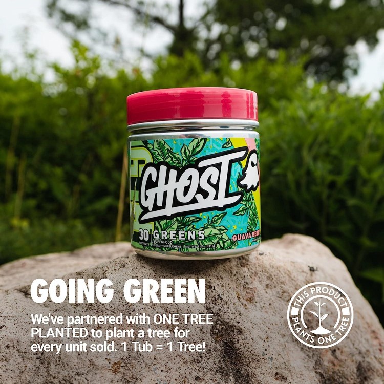 GHOST Greens Superfood Powder, 30 Servings - 19 Super Greens & Reds