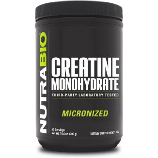 NutraBio Creatine Monohydrate - Pure Grade - Supports Muscle Energy and Strength - (300 Grams)