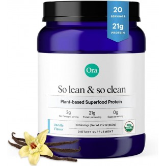 Ora Organic Vegan Protein Powder - 21g Plant Based Protein Powder For Women And Men