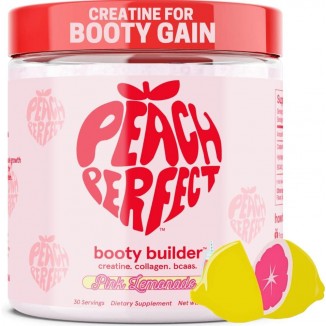 Peach Perfect Creatine for Women Booty Gain, Muscle Builder, Energy Boost, Pink Lemonade