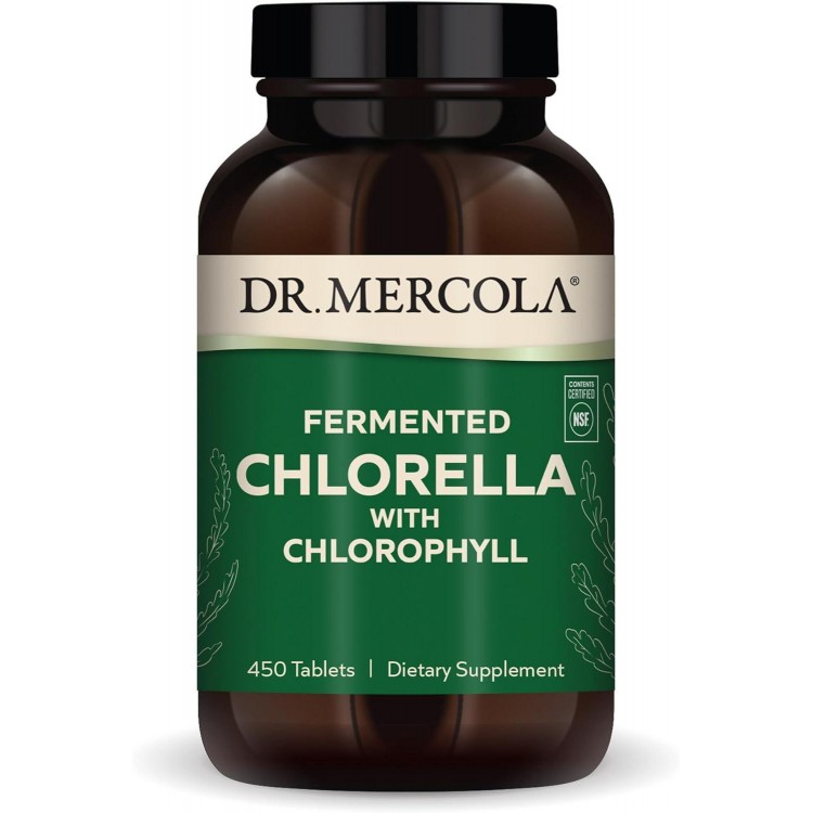 Dr. Mercola Fermented Chlorella with Chlorophyll, Dietary Supplement