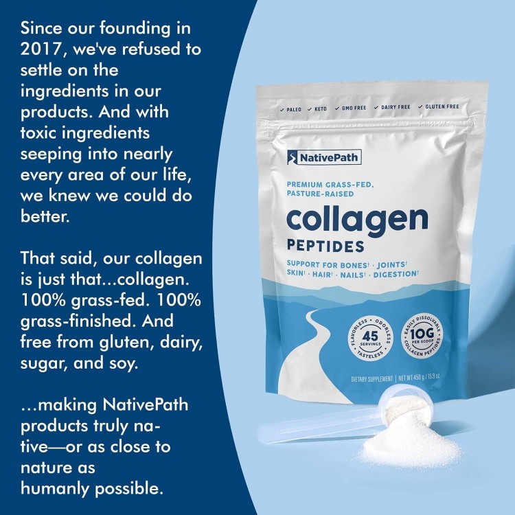 NativePath Collagen Peptides Protein - Hydrolyzed Type 1 & 3 Collagen Powder