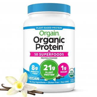 Orgain Organic Protein + Superfoods Powder, Vanilla Bean - 21g Of Protein, Vegan, Plant Based