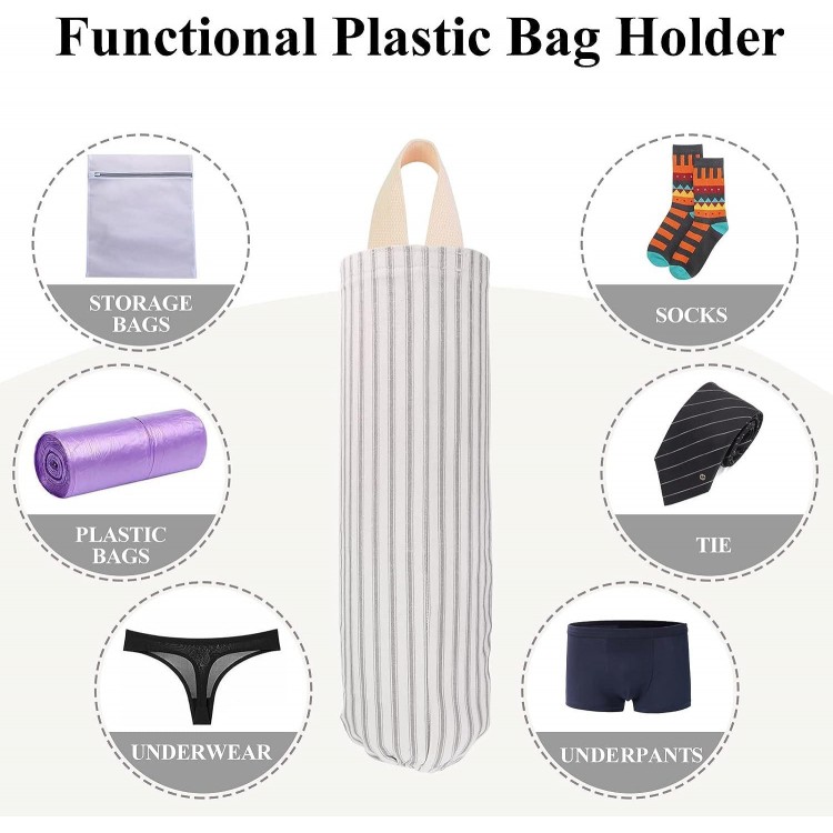 TOGETRUE Plastic Bag Holder, Wall Mount, Reusable Trash Bag Organizer