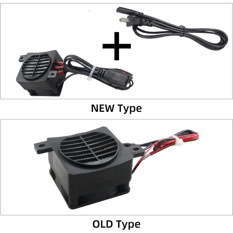 PTC Car Fan Heater with Power Cord, 110V 200W Electric Ceramic Energy Saving