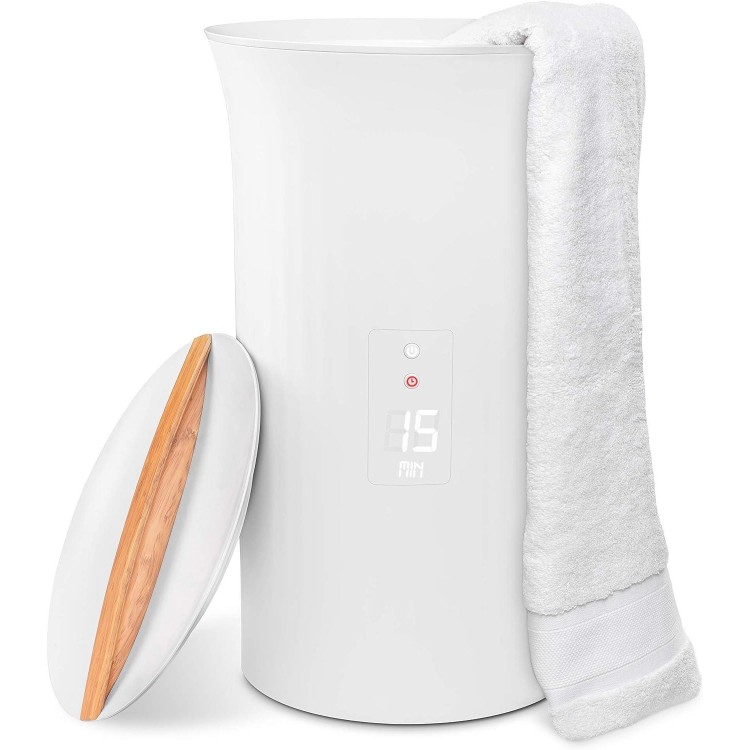 LiveFine Towel Warmer | Large Bucket Style Luxury Heater with LED Display