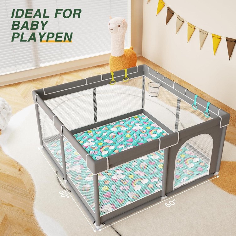 LEHOM Baby Play Mat , Non-Slip Washable Baby Play Mat Baby Playmat Floor Mat 