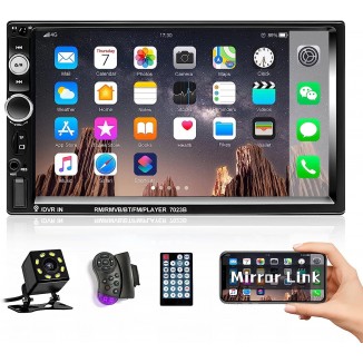 Liehuzhekeji Double Din Car Stereo 7 Touch Screen 2 Din Car Radio with Bluetooth FM, MP5 Player