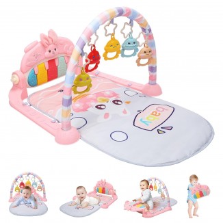 HOLYFUN Baby Play Mat Baby Gym,Funny Play Piano, Musiacl Activity Center for Kids