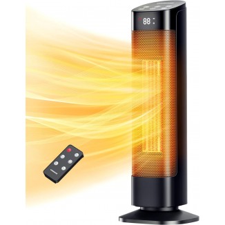 VAGKRI 24" Space Heater, 1500W PTC Ceramic Heater with 3 Modes