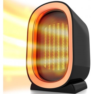 Ceramic Space Heater for Indoor Use, Overheat Protection, Tip-Over Protection