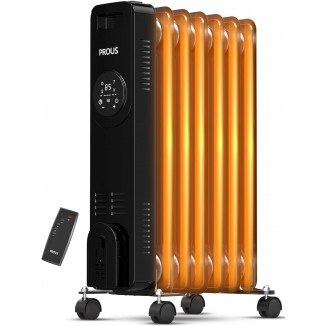 PROUS Radiator Heater, Oil Filled Heaters for Indoor Use with Thermostat