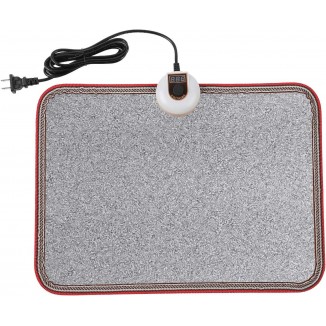 Livtribe AC 110V Heated Floor Mat for Foot, Gray Carbon Crystal Heating Pad
