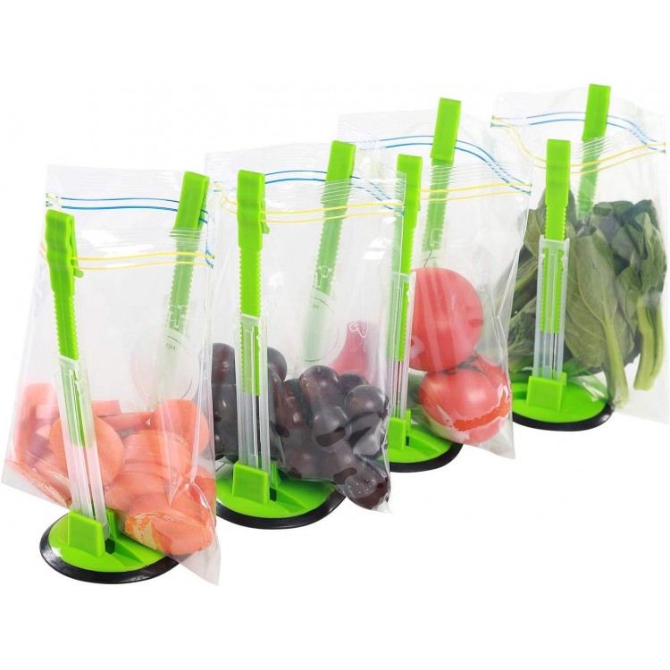 TAO Cicada Hand Free Storage Bags Clip,No-hands Food Storage Bag Holders