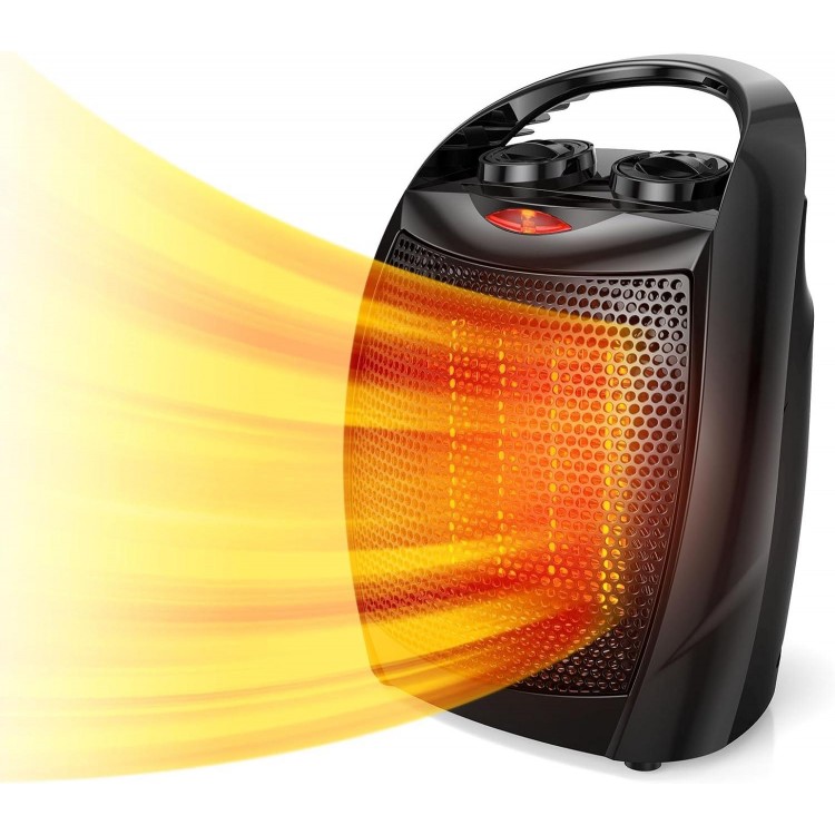 Rintuf 1500W Small Ceramic Space Heater - 3 Modes