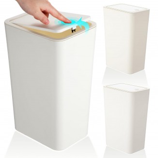 Bathroom Small Trash Can with Lid,for Bedroom, Office, Kitchen,Cabinet