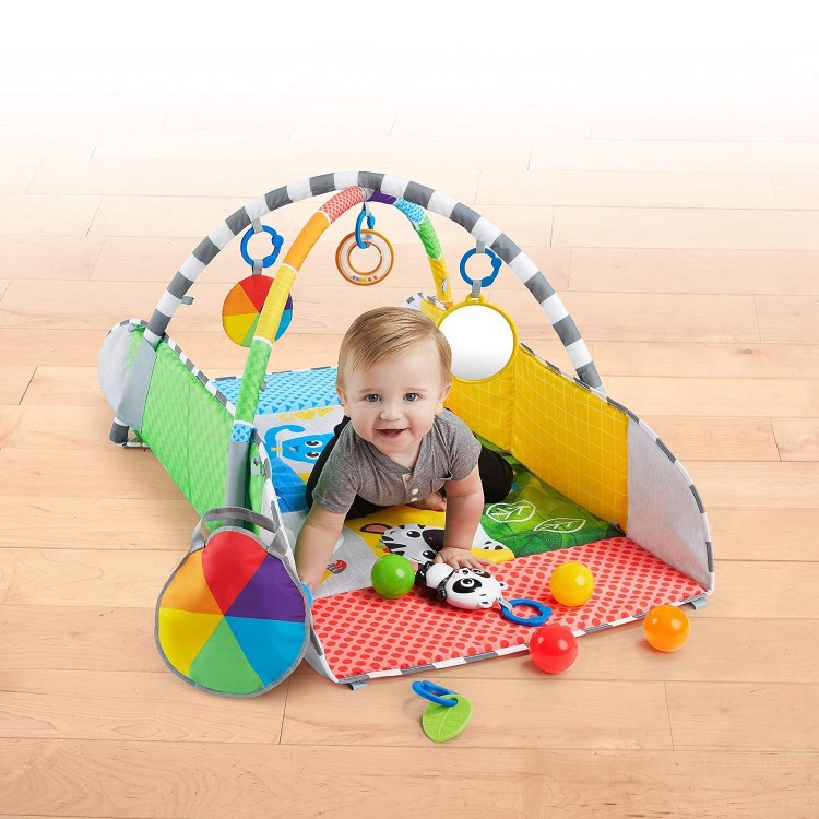 Baby Einstein Patch's Playspace Activity Play Mat & Ball Pit Gym with Music