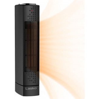 Lasko Oscillating Ceramic Slim Tower Desktop Space Heater for Home