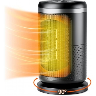 1500W/750W Space Heaters for Indoor Use, 90°Oscillation Safe