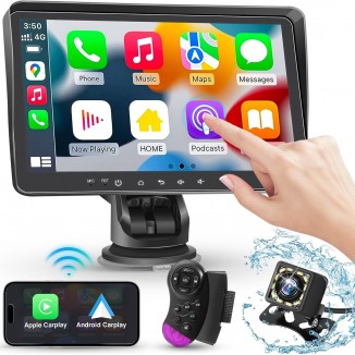 2023 Newest Wireless Apple Carplay Car Stereo, Portable Car Screen X Carplay 7 HD for Apple&Android Auto