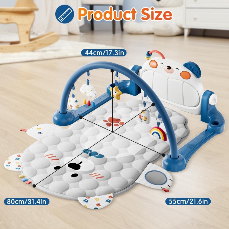 Lauon Baby Play Mat Bear Style ,Keep Baby Occupied Gyms & Playmats Tummy Time Toys