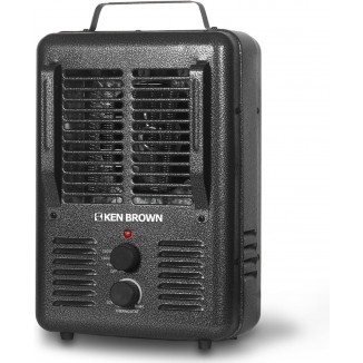 KEN BROWN 1500W/1300W Milkhouse Space Heater for Indoor Use, Anti-Freezing Mode