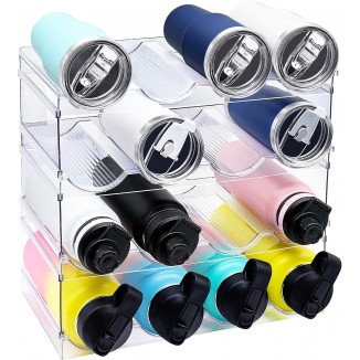 Spaclear Water Bottle Organizer, Stackable Kitchen Home Pantry Organization