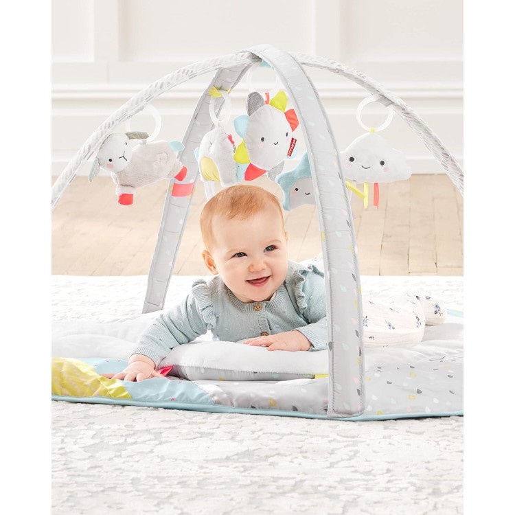 Skip Hop Baby Play Gym and Infant Playmat, Silver Lining Cloud, Grey