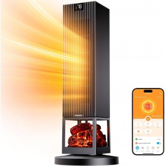 GoveeLife Smart Space Heater Max for Indoor Use, 80°Oscillation, Night Light