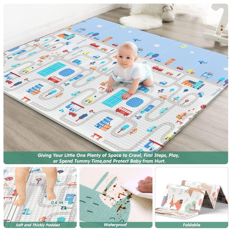 ieBabay-Baby-Play-Mat-Foldable-Foam-Floor-Play-Mat-Anti-Slip-Soft-Baby-Crawling-Mat