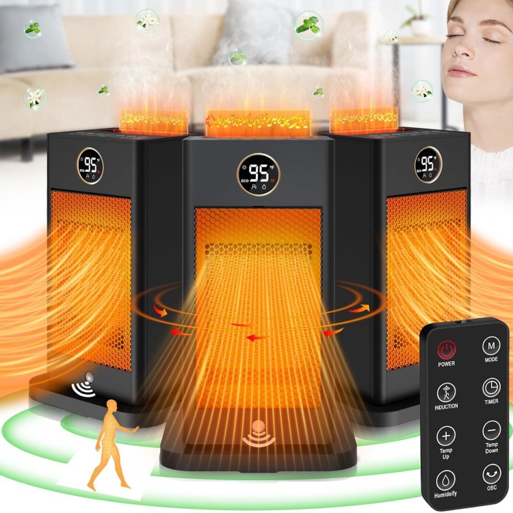 Space Heaters for Indoor Use,2023 Upgraded PTC Portable Mini Space Heaters