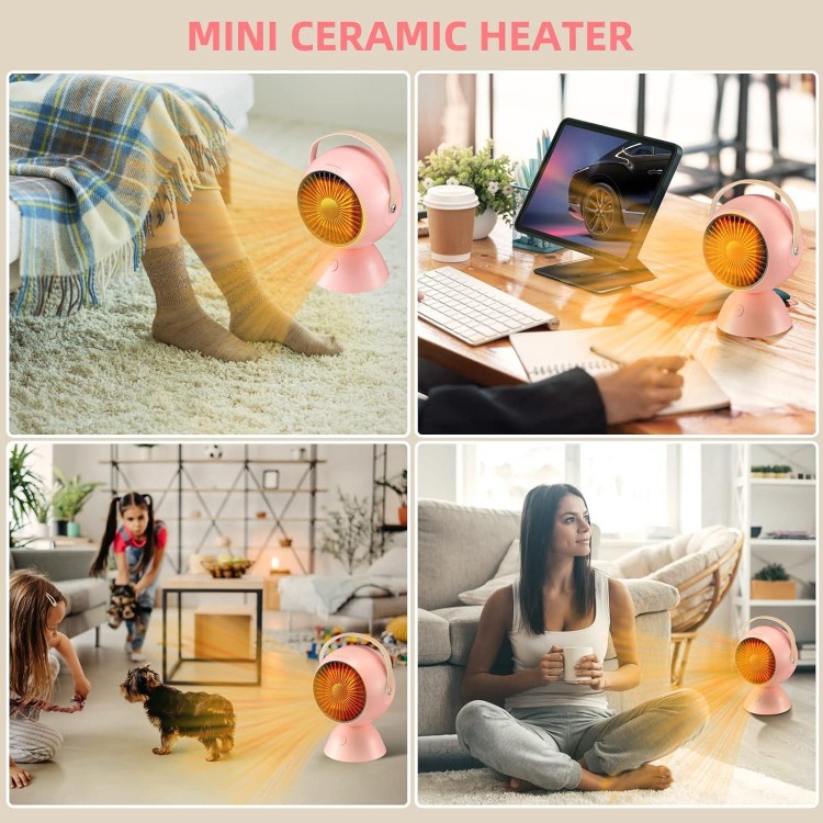 Vclpower Mini Space Heater,Fast & Energy Efficient Desktop Heater