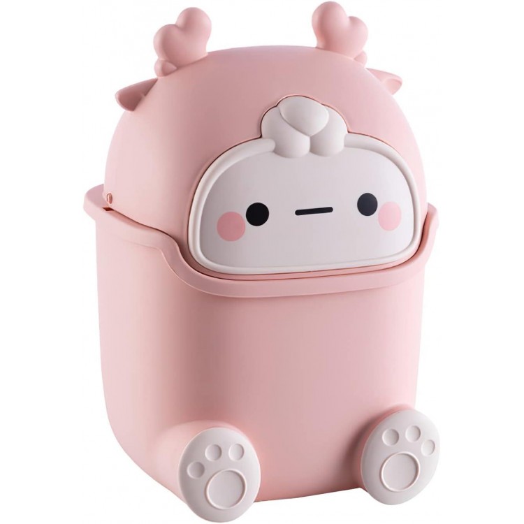 Aiabaleaft Cute Trash Can Polypropylene Cute Animal Shape Trash Cans