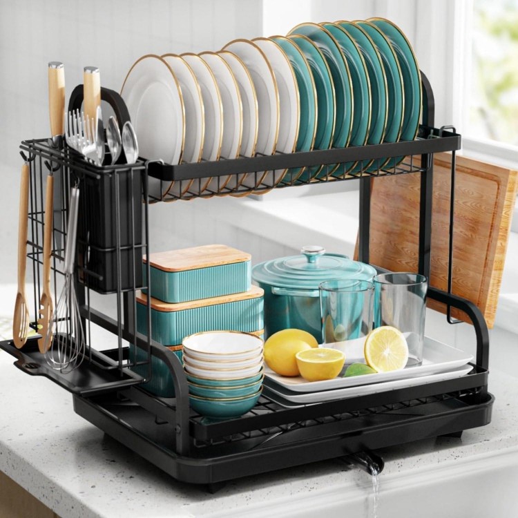 Sakugi Dish Drying Rack Rustproof Space-Saving Multipurpose Dish Rack