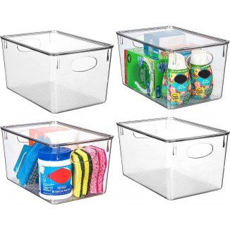 ClearSpace Plastic Storage Bins With lids – Perfect Kitchen Organization