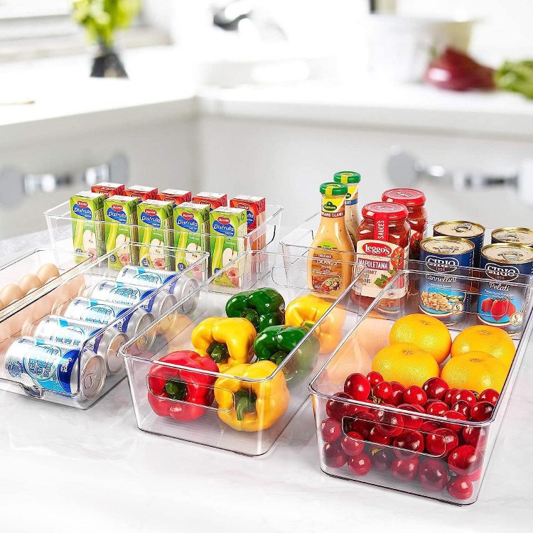 Vtopmart Set of Fridge Organizer, Refrigerator Organizer Bins with Handles