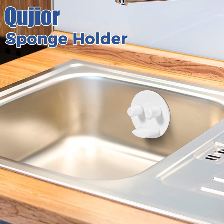 Scrub Sponge Holder for Kitchen Sink-Sink Sponge Caddy Organizer Holder