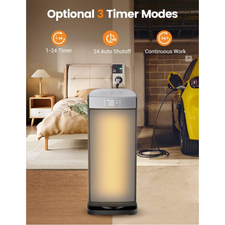 Sunnote Space Heater for Indoor Use, 1500W Fast Heating with Thermostat