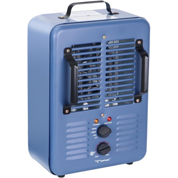 TEMPWARE Milkhouse Space Heater, 1300W/1500W Heater with Thermostat