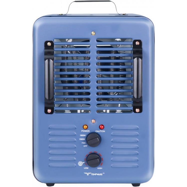 TEMPWARE Milkhouse Space Heater, 1300W/1500W Heater with Thermostat